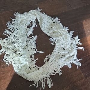White Infinity Scarf